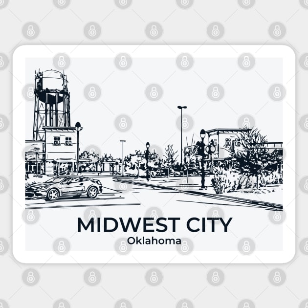 Midwest City - Oklahoma Magnet by Lakeric